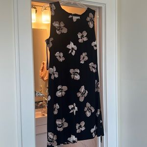 Tommy Hilfiger Black and Tan Flower Dress